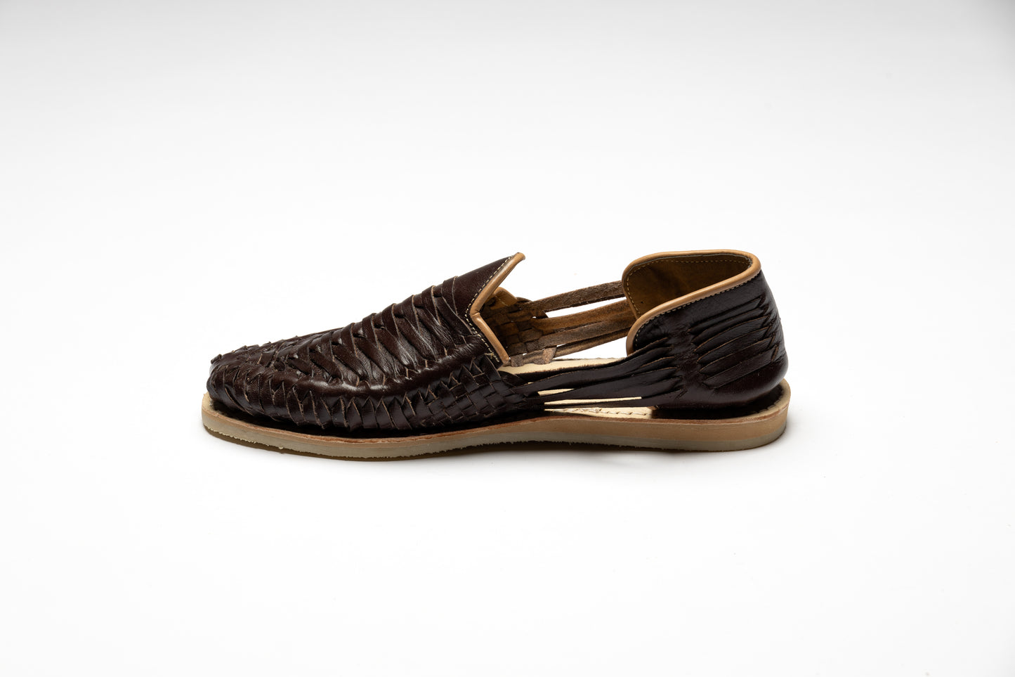 Men Dark Brown Traditional Slip on Sandal