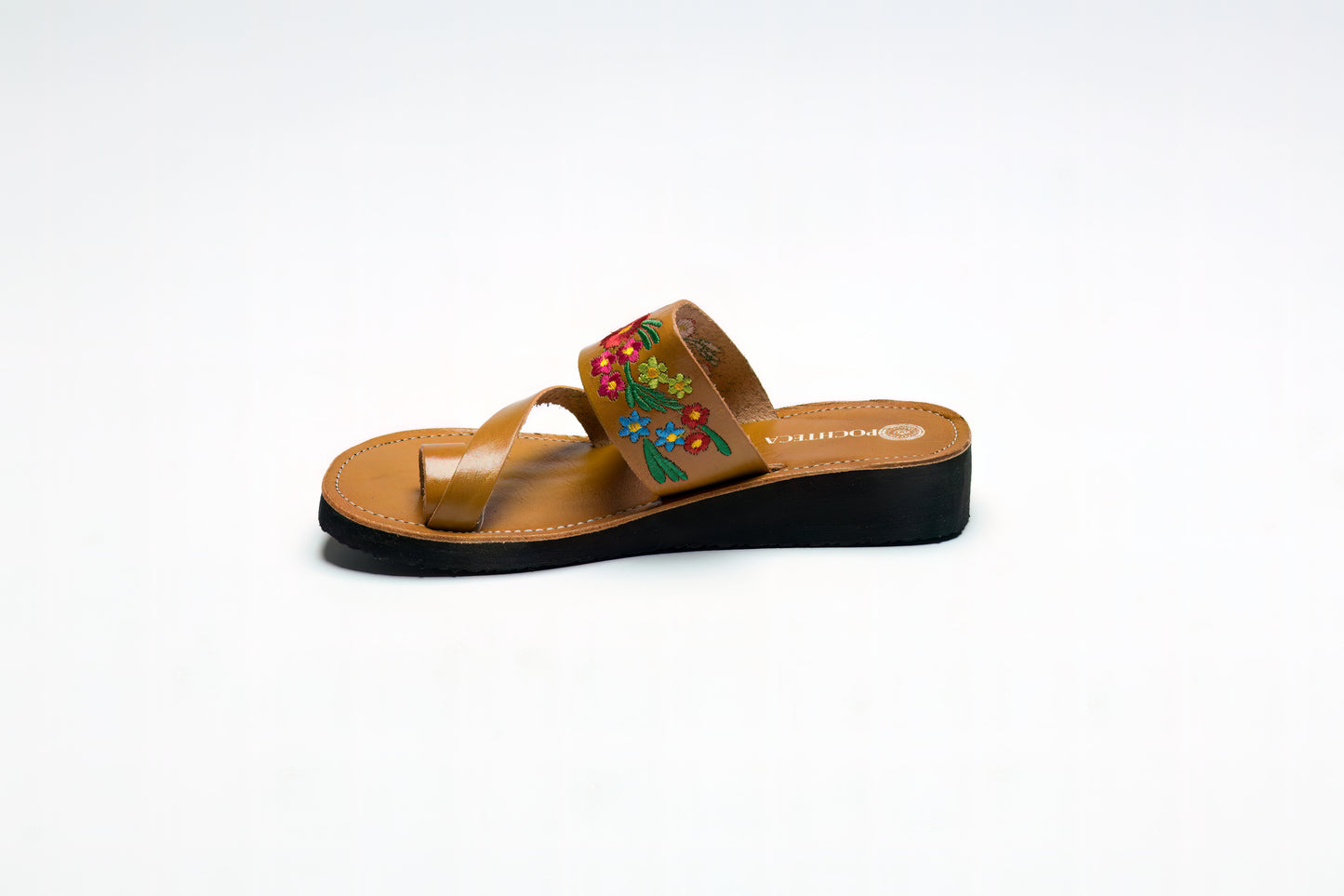 Tan Floral Sandals